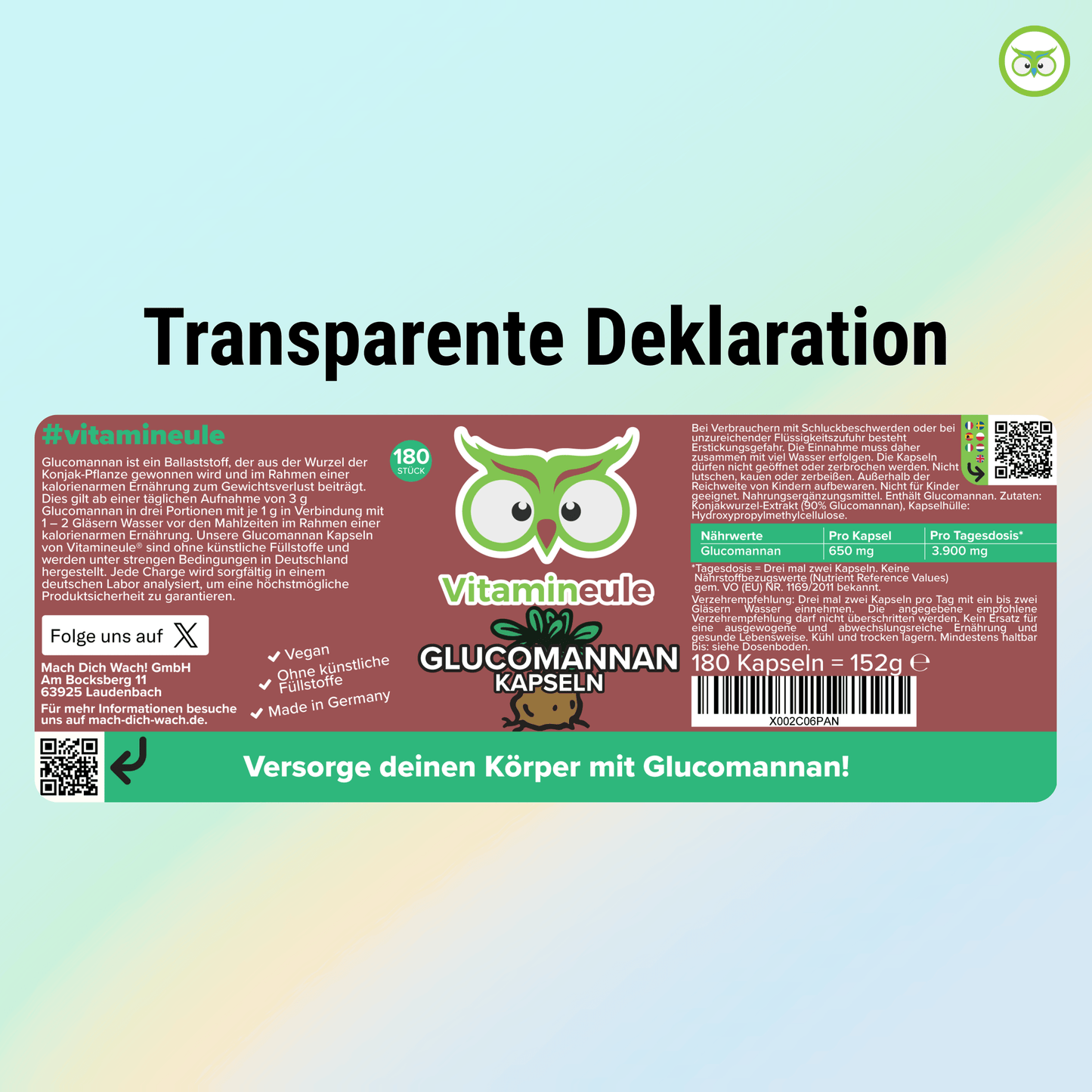 Glucomannan Kapseln