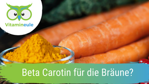 Beta carotene for tan?