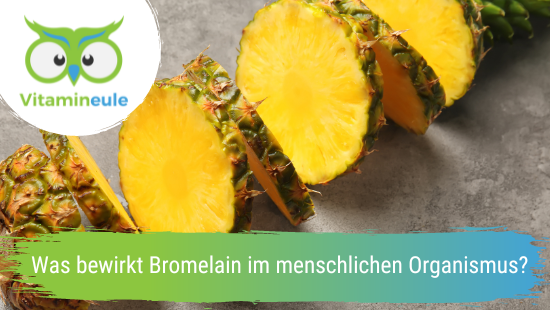 What does bromelain do in the human organism?