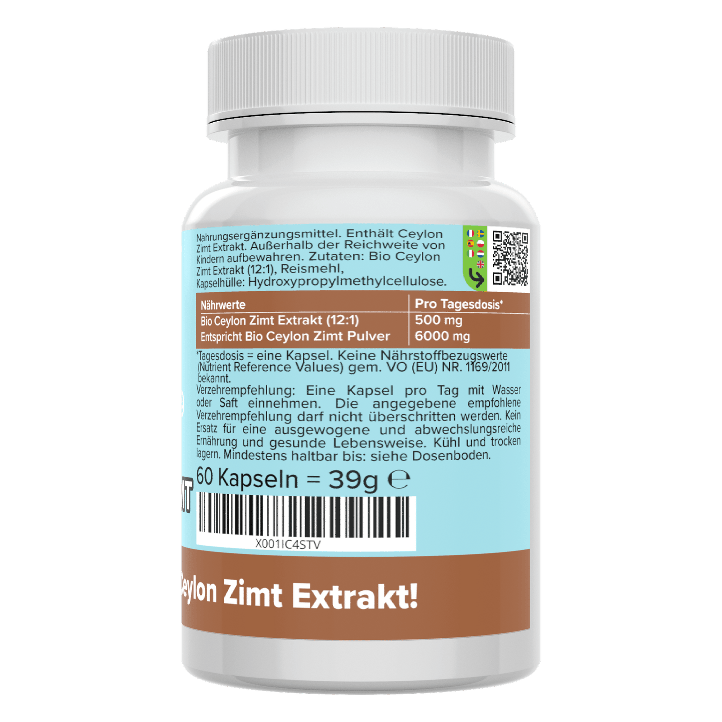 Bio Ceylon Zimt Extrakt Kapseln