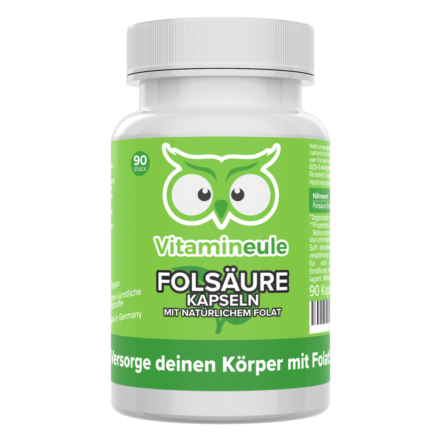 Folsäure Kapseln (Folat: 5-MTHF)