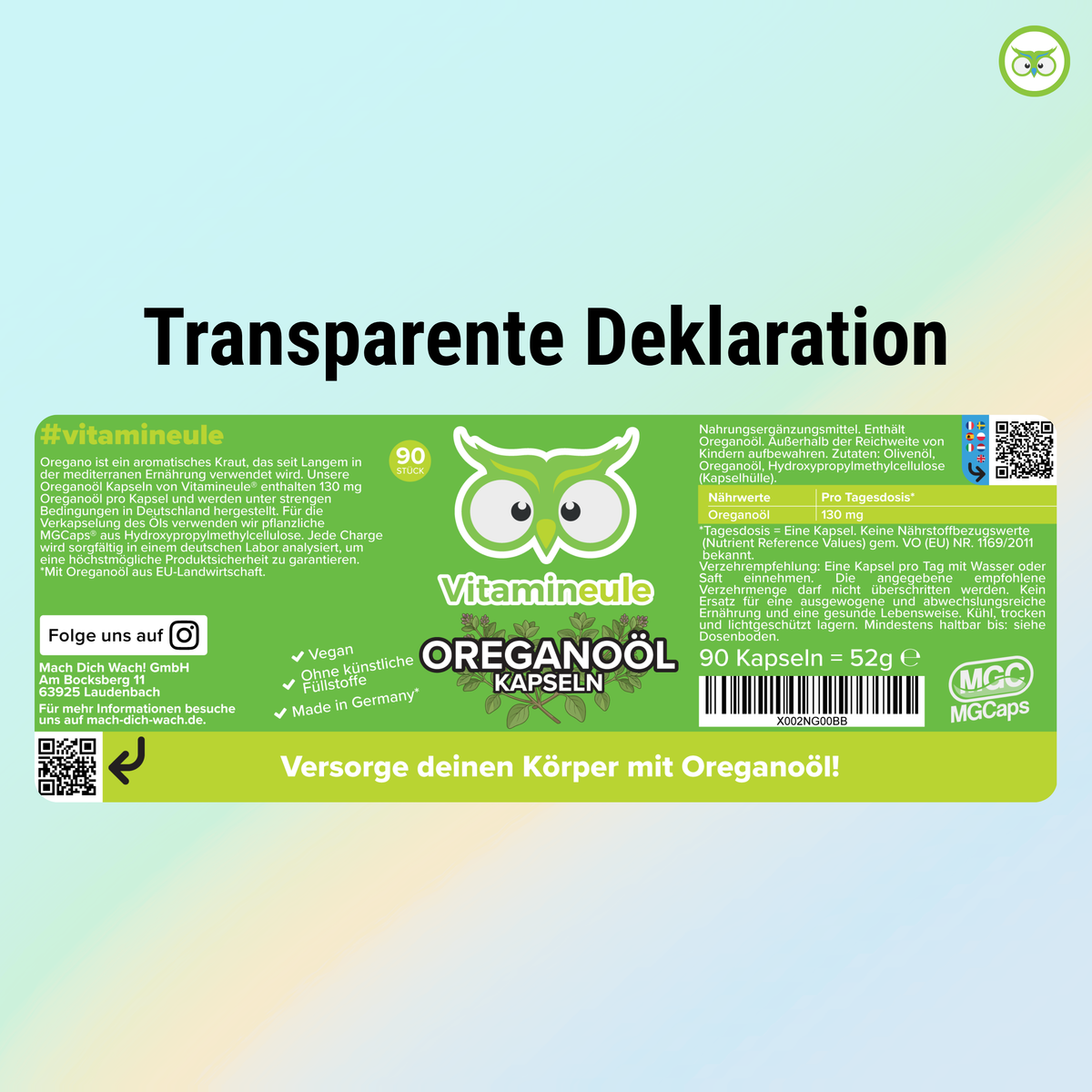 Oregano Öl Kapseln