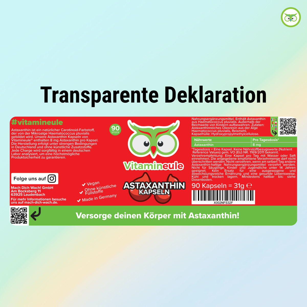 Astaxanthin Kapseln